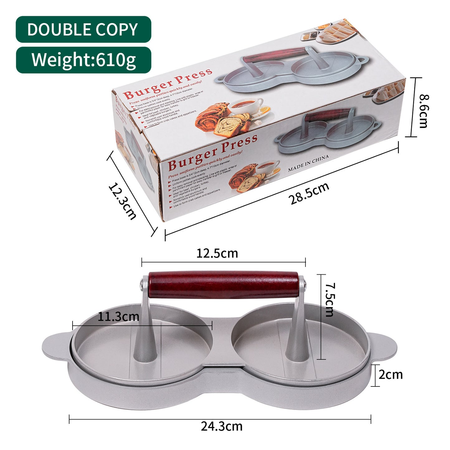 Mini Burger Press Slider Patty