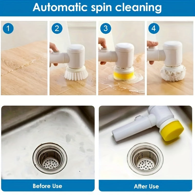 Electric Spin Scrubber, Wireless Shower Scrubber